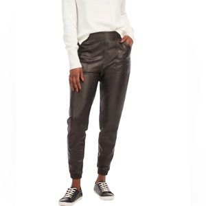 SPANX Faux Leather Joggers NEW
